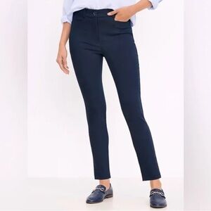 NEW Ann Taylor LOFT The Perfect Skinny Pant Navy Size 10 Curvy Ankle Length